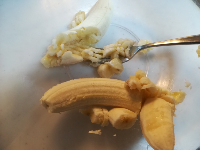 寒熟バナナ＆レーズンケーキ