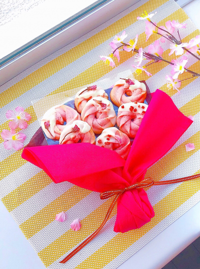 桜の花束クッキー♡