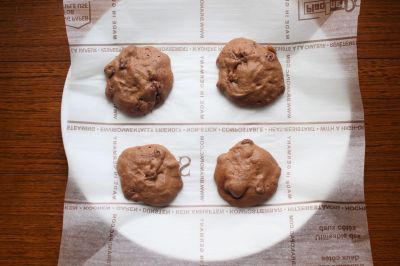 簡単・レンジですぐ出来る・チョコチップクッキー