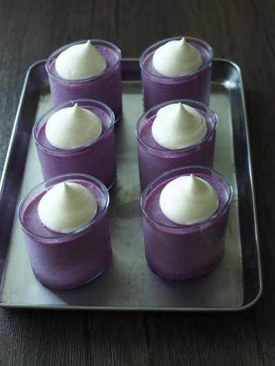 紫芋のムース