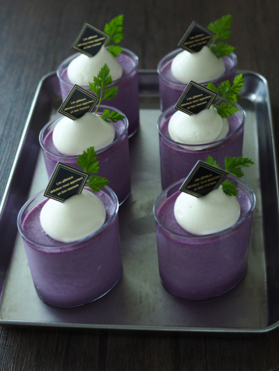 紫芋のムース