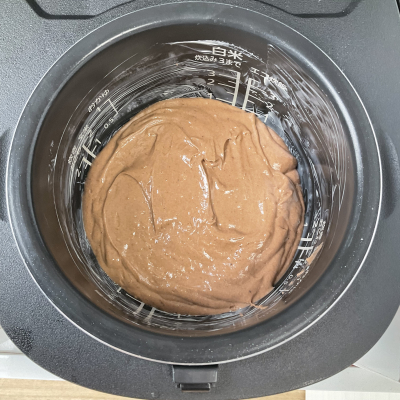 炊飯器チョコレートケーキ