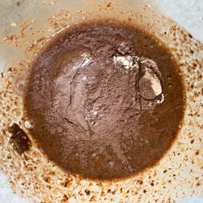 米粉＆甘酒使用　モカ風味のガトーショコラ　