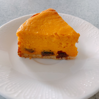 スモークチェダーとかぼちゃのチーズケーキ