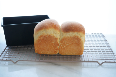 低糖質パンミックスで作る、１斤型で焼く山型食パン