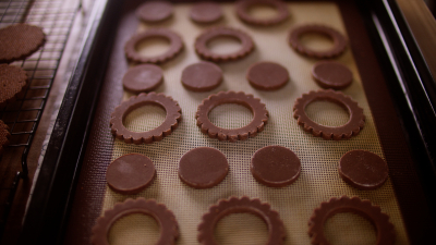 ミルクチョコガナッシュのチョコクッキー