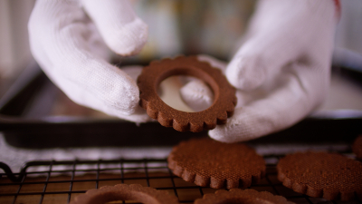 ミルクチョコガナッシュのチョコクッキー