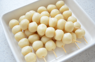 白玉粉で作る簡単瓶入り団子(みたらし・こし餡・抹茶餡・苺餡)