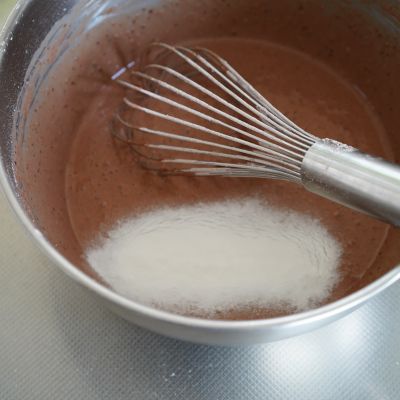 卵、乳製品不使用、米粉のココアスポンジケーキ