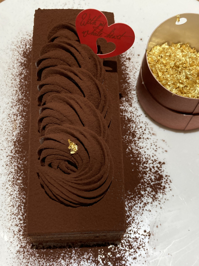 パウンド型で♪生チョコレートケーキ