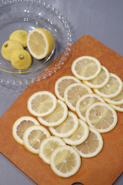 マルグリット型でレモンとアールグレイのケーキ