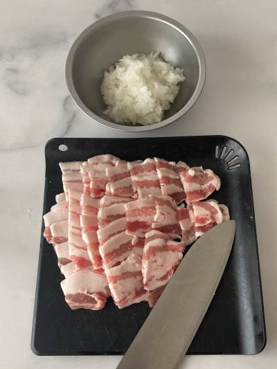 豚肉とアスパラガスの洋風炊き込みご飯