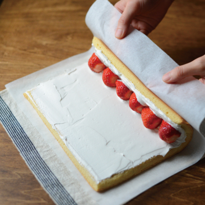 米粉のロールケーキ