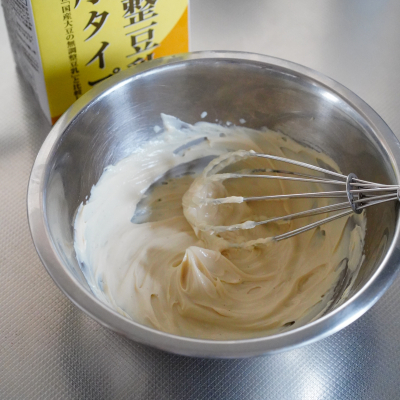 豆乳ヨーグルトで作る豆乳クリーム