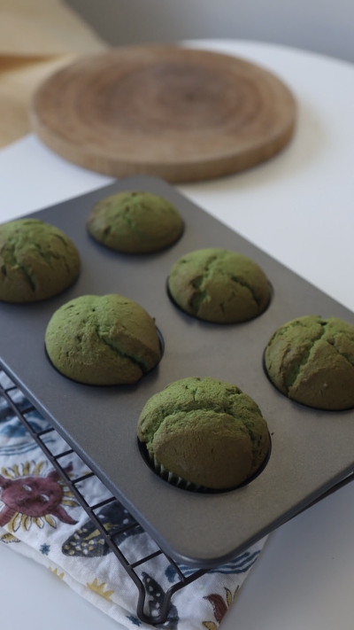 ソイレブールで作る!ふんわり、あっさり抹茶マフィン