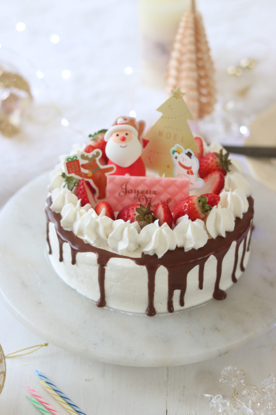 クリスマスキットを使った簡単クリスマスケーキ