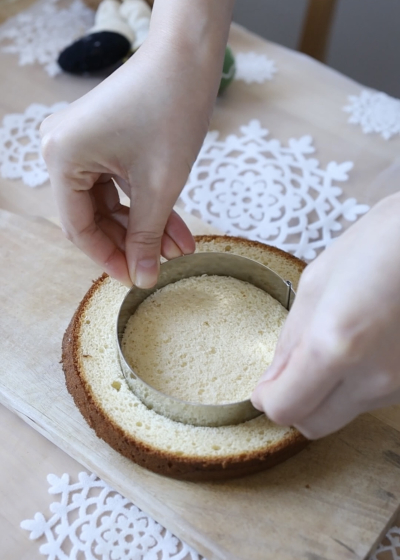 クリスマスに‼︎フレジェ風いちごのスコップケーキ