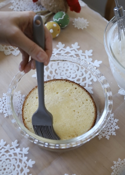 クリスマスに‼︎フレジェ風いちごのスコップケーキ