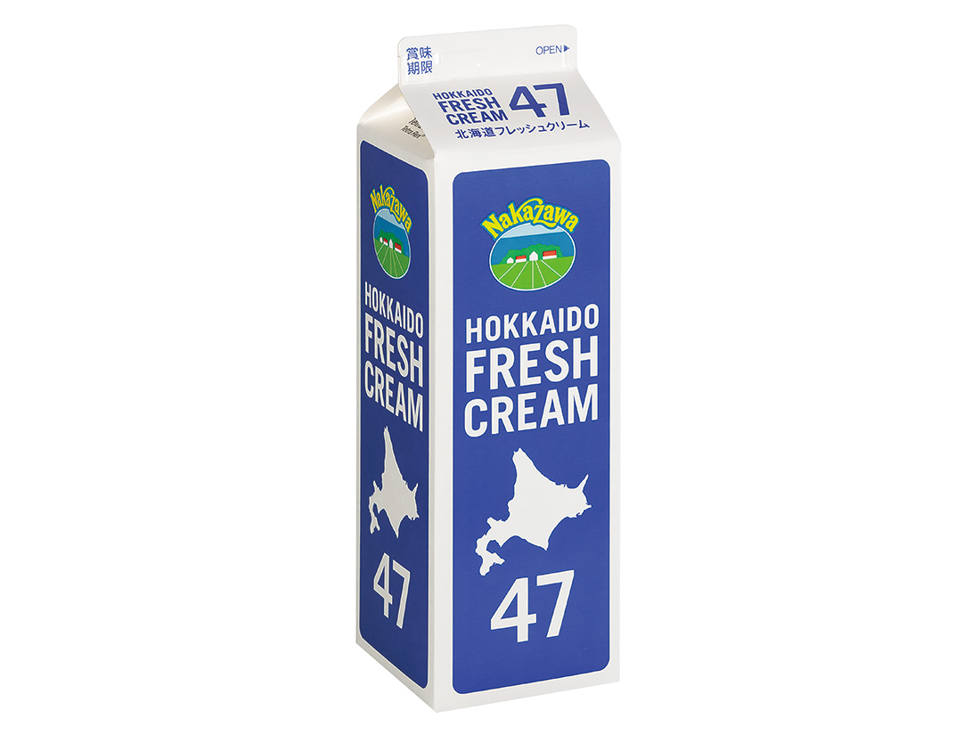 冷蔵 中沢乳業 北海道フレッシュクリーム 47% 1000ml