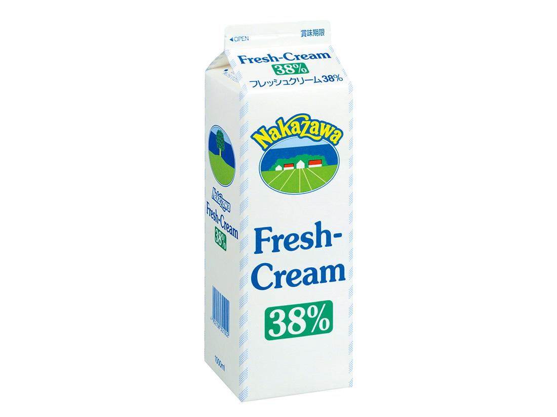 冷蔵 中沢乳業 フレッシュクリーム 38% 1000ml